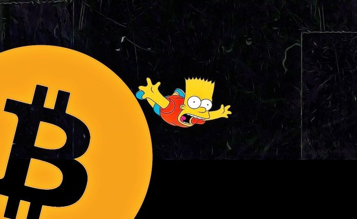 Bitcoin propad bart simpson padá dole void dump manipulace 10 000 $