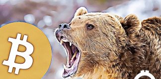 bear medved bitcoin propad