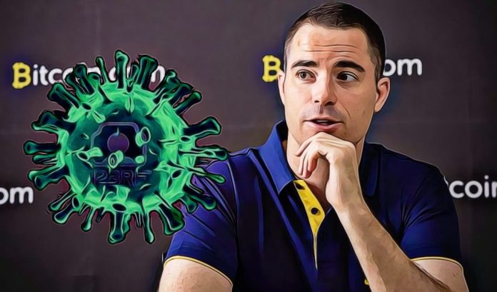 Roger Ver tweetoval o koronaviru a schytal za to pořádný hate! Roger Ver tweetoval o koronaviru a schytal za to pořádný hate!
